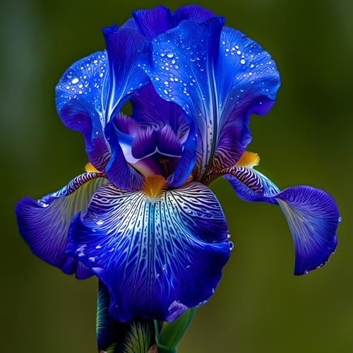Iriszwiebeln sind mehrjährige, kältebeständige Zwiebelpflanzen, die im Frühling blühen. Lila Blumen eignen sich zur Dekoration von Gärten, Blumenbeeten und Balkonen.-8zwiebeln-C von KVHSVB
