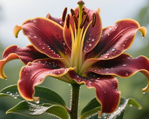 Lilienzwiebeln, ein mehrjähriges Knollenkraut mit großen, farbenfrohen Blüten und einem reichen Aroma von KVHSVB
