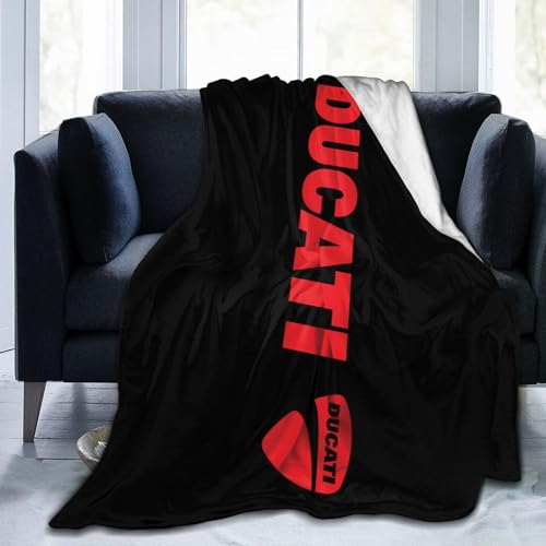Compatible with Ducati Überwurfdecke für Bett, Couch, Stuhl, Sofa, weiche Decke, warme, gemütliche Flanelldecken für Kinder und Erwachsene, alle Jahreszeiten von KVHSVEGO