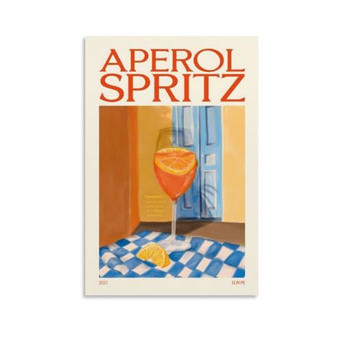 KVIINKD Aperol Spritz Poster, Wohnzimmer, Schlafzimmer, Dekoration, moderne ästhetische Wandkunst, Poster, Geschenk für Freunde, ungerahmt, 30 x 45 cm KVIINKD Aperol Spritz Poster, Wohnzimmer, Schlafzimmer, Dekoration, moderne ästhetische Wandkunst, Poster, Geschenk für Freunde, ungerahmt, 30 x 45 cm von KVIINKD