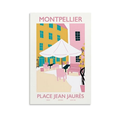KVIINKD Montpellier Poster, Wohnzimmer-Dekor, moderne ästhetische Wandkunst, Poster, Geschenk für Freunde, ungerahmt, 50 x 75 cm KVIINKD Montpellier Poster, Wohnzimmer-Dekor, moderne ästhetische Wandkunst, Poster, Geschenk für Freunde, ungerahmt, 50 x 75 cm von KVIINKD
