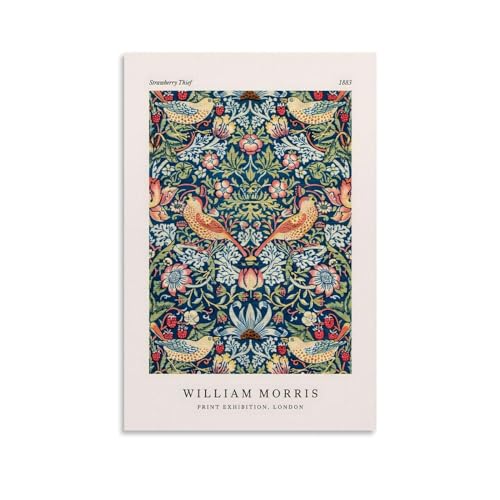 KVIINKD Poster Erdbeerdieb von William Morris, Wohnzimmer, Schlafzimmer, Dekoration, moderne ästhetische Wandkunst, Poster, Geschenk für Freunde, ungerahmt, 30 x 45 cm KVIINKD Poster Erdbeerdieb von William Morris, Wohnzimmer, Schlafzimmer, Dekoration, moderne ästhetische Wandkunst, Poster, Geschenk für Freunde, ungerahmt, 30 x 45 cm von KVIINKD