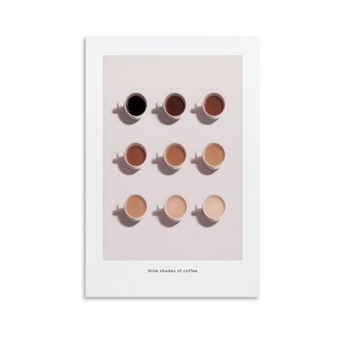 KVIINKD Poster "Shades Of Coffee", Wohnzimmer-Dekor, moderne ästhetische Wandkunst, Poster, Geschenk für Freunde, ungerahmt, 40 x 60 cm KVIINKD Poster "Shades Of Coffee", Wohnzimmer-Dekor, moderne ästhetische Wandkunst, Poster, Geschenk für Freunde, ungerahmt, 40 x 60 cm von KVIINKD