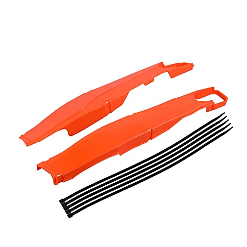 KVKAPLNNTR Motorrad Swingarm Swing Arm Protector Cover Deckschutz Kompatibel for EC-EC-F XC-W XCF-W 150 200 250 300 350 450 500 2012-2022 2020 2019 Abdeckungs- und Dekorlinien(Orange) von KVKAPLNNTR