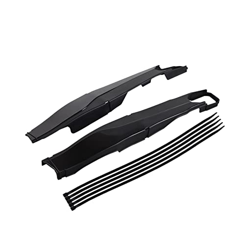 KVKAPLNNTR Motorrad Swingarm Swing Arm Protector Cover Deckschutz Kompatibel for EC-EC-F XC-W XCF-W 150 200 250 300 350 450 500 2012-2022 2020 2019 Abdeckungs- und Dekorlinien(schwarz) von KVKAPLNNTR