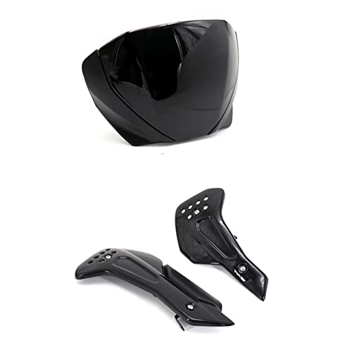 KVKAPLNNTR Motorradflyscreen Frontschirliner Linsen Windschutzscheibenverkleidung Windschutzscheibe Deflektor 2021 Kompatibel for Trident 660 kompatibel for Trident660. Abdeckungs- und Dekorlinien(sch von KVKAPLNNTR