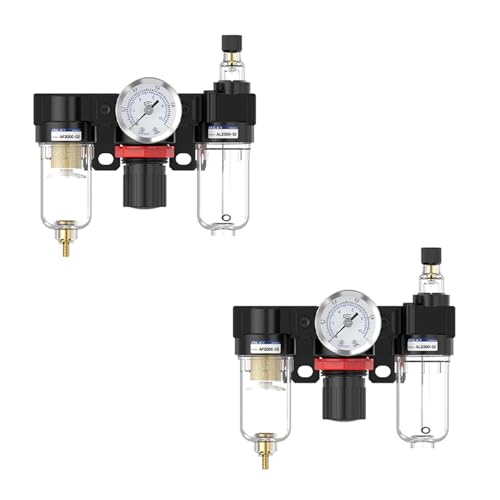 1pc AC2000-02 Druckregler Manometer Luftkompressor Filter Öl Feuchtigkeit Separator for Wasserfilter Entfeuchten(AC2000-EU(SMPM)) von KVKITKLW