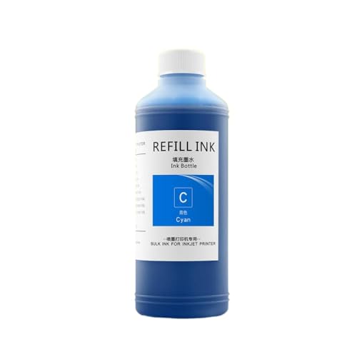 500 ml Universal Dye Tinte kompatibel mit Großformatdruckern Modelle 102 107 101 104 105(Cyan) von KVMRshn