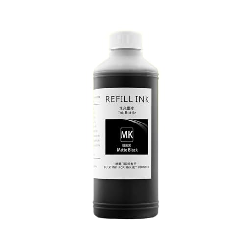 500 ml Universal Dye Tinte kompatibel mit Großformatdruckern Modelle 102 107 101 104 105(Matte Black) von KVMRshn