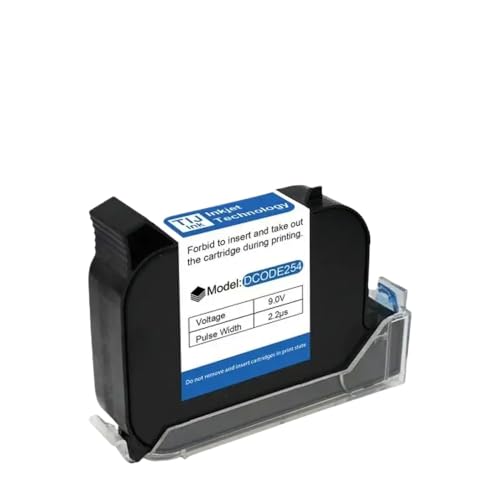 KVMRshn 12.7/25.4mm Tij Patrone Thermal Inkjet Druckerpatrone, kompatibel mit ausgewählten Druckern.(25.4mm Black) von KVMRshn