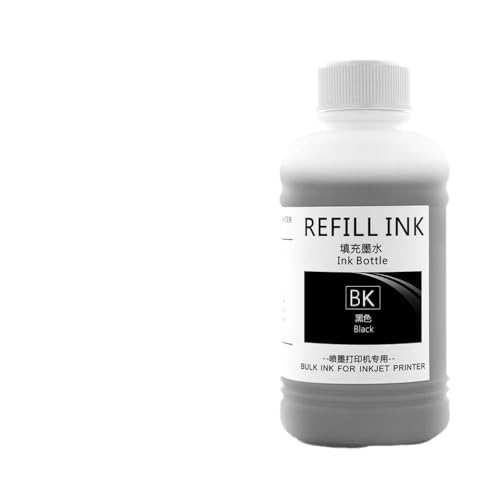 KVMRshn 250 ml nachfüllbares Farbstofftintenkit kompatibel mit XP-2100 XP-2101 XP-2105 XP-3100 XP-3105 XP-4100 XP-4101 XP-4105 EW-052A EW-452A-Drucker Drucker(Black-250ml) von KVMRshn