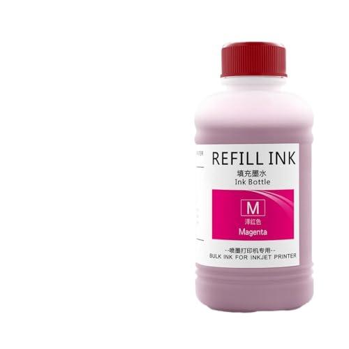 KVMRshn 250 ml nachfüllbares Farbstofftintenkit kompatibel mit XP-2100 XP-2101 XP-2105 XP-3100 XP-3105 XP-4100 XP-4101 XP-4105 EW-052A EW-452A-Drucker Drucker(Magenta-250ml) von KVMRshn