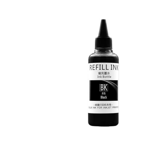 KVMRshn 400ml Universal Dye Tinte kompatibel mit MFC-J4420DW J880DW J4510DW J4410DW J5320DW J4120 J2510 Drucker und CISS Systems Dye Tinte Kompatibel mit den Drucker Nachfolger(Black-100ml) von KVMRshn