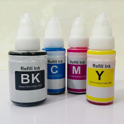 KVMRshn GI190 GI-190 GI 190 Wasserbasis Dye Nachfüllflasche kompatibel mit G1100 G2100 G3100 G4100 G1110 G1111 G2110 G2111 G3110 Druckermodelle von KVMRshn