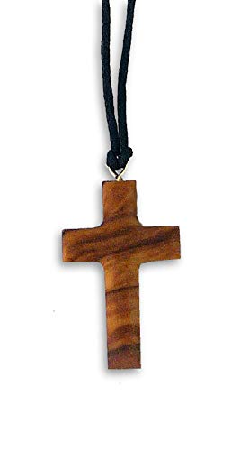 MaMeMi Olivenholz-Kreuz zum Umhängen, ca.3x2cm, mit Band von MaMeMi