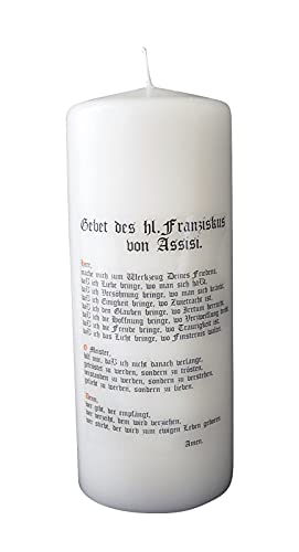 Tischkerze "Gebet d.Hl.Franziskus" 150/60 von KVN