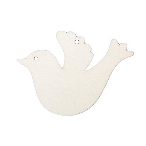 10 Stück/Set Holztaube für Hochzeit, Wunschbaum oder Weihnachtsdekoration 10 Stück/Set Holztaube für Hochzeit, Wunschbaum oder Weihnachtsdekoration von KVSERT