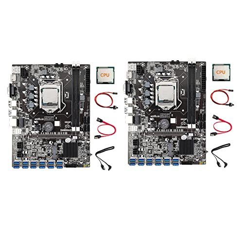 KVSERT 2 x B75 12 Karten BTC Mining Motherboard CPU + Switch Kabel + 2 x SATA Kabel 12 USB 3.0 PCIE GPU Slot LGA1155 DDR3 RAM SATA 3.0 KVSERT 2 x B75 12 Karten BTC Mining Motherboard CPU + Switch Kabel + 2 x SATA Kabel 12 USB 3.0 PCIE GPU Slot LGA1155 DDR3 RAM SATA 3.0 von KVSERT