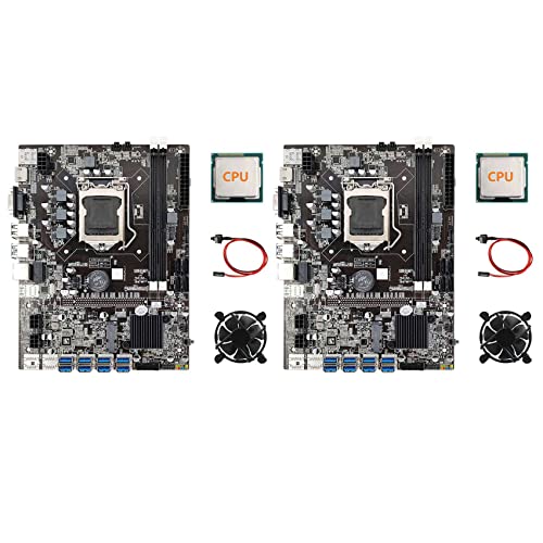 KVSERT 2 x B75 ETH Mining Motherboard + Random CPU + Lüfter + Switch Kabel LGA1155 8XPCIE USB Adapter DDR3 MSATA Motherboard KVSERT 2 x B75 ETH Mining Motherboard + Random CPU + Lüfter + Switch Kabel LGA1155 8XPCIE USB Adapter DDR3 MSATA Motherboard von KVSERT