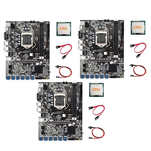 KVSERT 3 x B75 ETH Mining Motherboard mit CPU + Switch Kabel + SATA Kabel LGA1155 12 PCIE USB MSATA DDR3 B75 USB BTC Motherboard KVSERT 3 x B75 ETH Mining Motherboard mit CPU + Switch Kabel + SATA Kabel LGA1155 12 PCIE USB MSATA DDR3 B75 USB BTC Motherboard von KVSERT