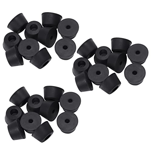 KVSERT 30 Stück 21 x 12 mm konische Einbaufüße Gummipuffer Material: Gummi von KVSERT