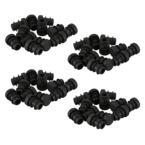 KVSERT 48 Stück Kunststoff 12 mm Rohr Endstück Blindstopfen Rund Schwarz KVSERT 48 Stück Kunststoff 12 mm Rohr Endstück Blindstopfen Rund Schwarz von KVSERT