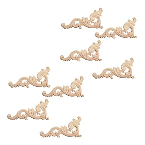 KVSERT 8 Stück Ornament Ornamente handgefertigt für Kleiderschrank Möbel Ecke 15 x 7,5 cm von KVSERT