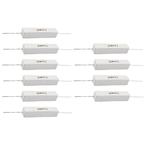 KVSERT 8 Stück drahtgewickelter Keramik-Zementwiderstand, 8 Ohm, 20 W, 5 % von KVSERT