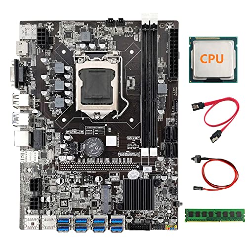 KVSERT B75 ETH Mining Motherboard + CPU + DDR3 4GB 1600Mhz RAM + Switch Kabel + SATA Kabel 8XPCIE USB DDR3 B75 BTC Motherboard KVSERT B75 ETH Mining Motherboard + CPU + DDR3 4GB 1600Mhz RAM + Switch Kabel + SATA Kabel 8XPCIE USB DDR3 B75 BTC Motherboard von KVSERT