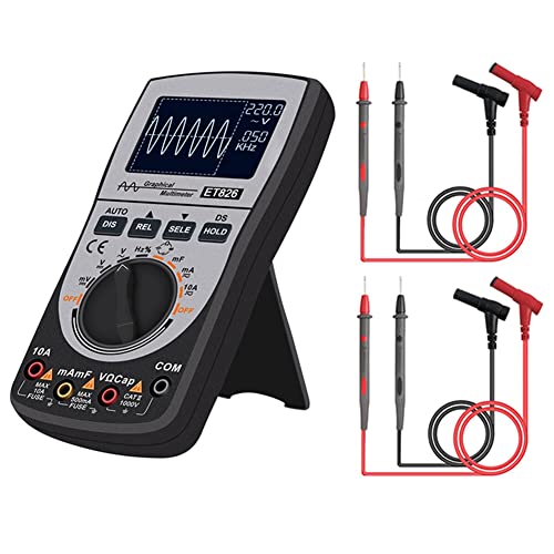 KVSERT ET826 Digitales Oszilloskop 2 in 1 Multimeter 4000 Counts DC/AC Strom Spannung Widerstand Frequenz Diode Tester KVSERT ET826 Digitales Oszilloskop 2 in 1 Multimeter 4000 Counts DC/AC Strom Spannung Widerstand Frequenz Diode Tester von KVSERT
