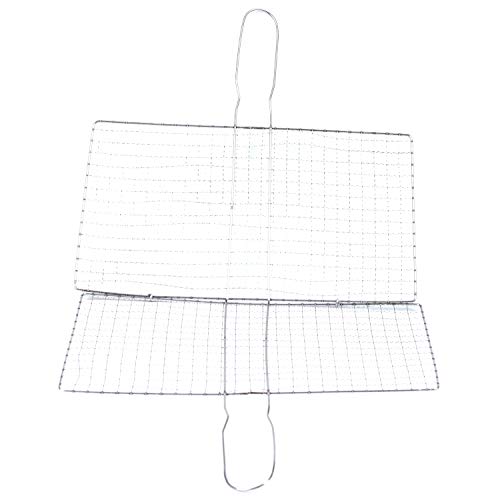 KVSERT Edelstahl BBQ Fisch Netz Grill Mesh Drahtklemme Outdoor Picknick von KVSERT