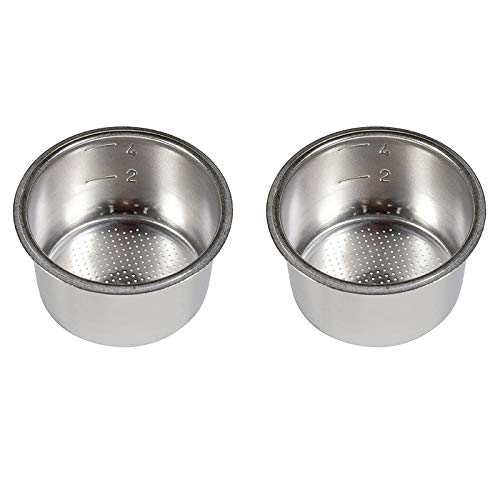 KVSERT -Filterkorb für Kaffee-Siebträger für 4 Tassen, 51 mm, für EC680/EC685 Espresso, 2 Stück von KVSERT