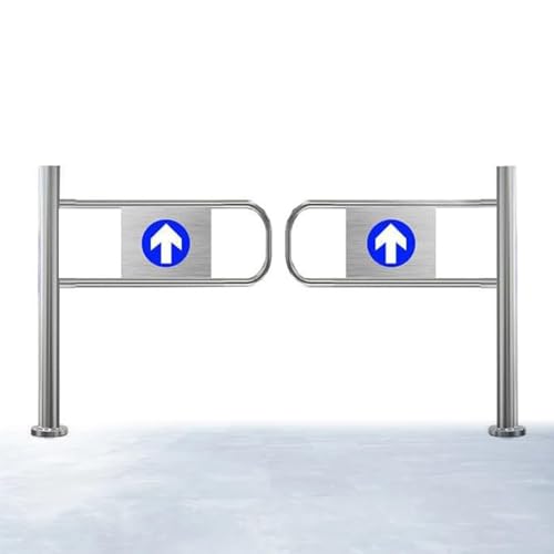 Automatisch schließendes Sicherheits-Schwingtor, federbelastete Fußgänger-Transfertür, Einweg-Eingangsdesign, für Supermärkte, Bibliotheken, Einkaufszentren und Lager(Double,60x100cm) von KVTUYC