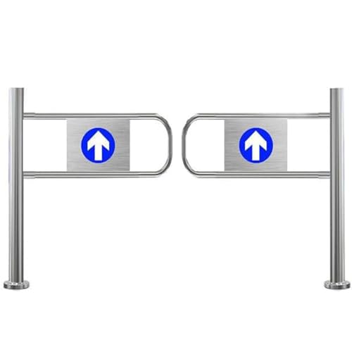 Automatisch schließendes Sicherheitsschwingtor, federbelastete Fußgängertür, Einweg-Eingangsdesign für sicheren Zugang, ideal für Supermärkte, Bibliotheken, Einkaufszentren(Double,100x100cm) von KVTUYC
