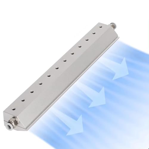 Luftmessergebläse, Aluminium-Staubblasluftklinge, mit 1/4-Zoll-Gewindeschnittstelle, Staubentfernung, Windvorhangisolierung, für industrielle Produktionslinien, Verwendung mit Luftkompressor(150mm) von KVTUYC