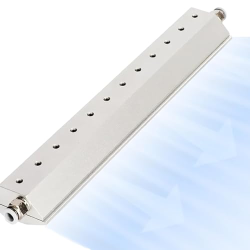 Luftmessergebläse, Aluminium-Staubblasluftklinge, mit Gasdüse, 1/4-Zoll-Gewindeschnittstelle, Wasserentfernung, Staubentfernung, für industrielle Produktionslinien(200mm) von KVTUYC