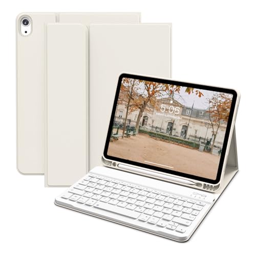 KVTVOU Tastatur Hülle für iPad Air 11 Zoll 2024 M2/2025 M3, für iPad Air 5. / 4. Generation 2022/2020 10,9 Zoll, Weiß KVTVOU Tastatur Hülle für iPad Air 11 Zoll 2024 M2/2025 M3, für iPad Air 5. / 4. Generation 2022/2020 10,9 Zoll, Weiß von KVTVOU
