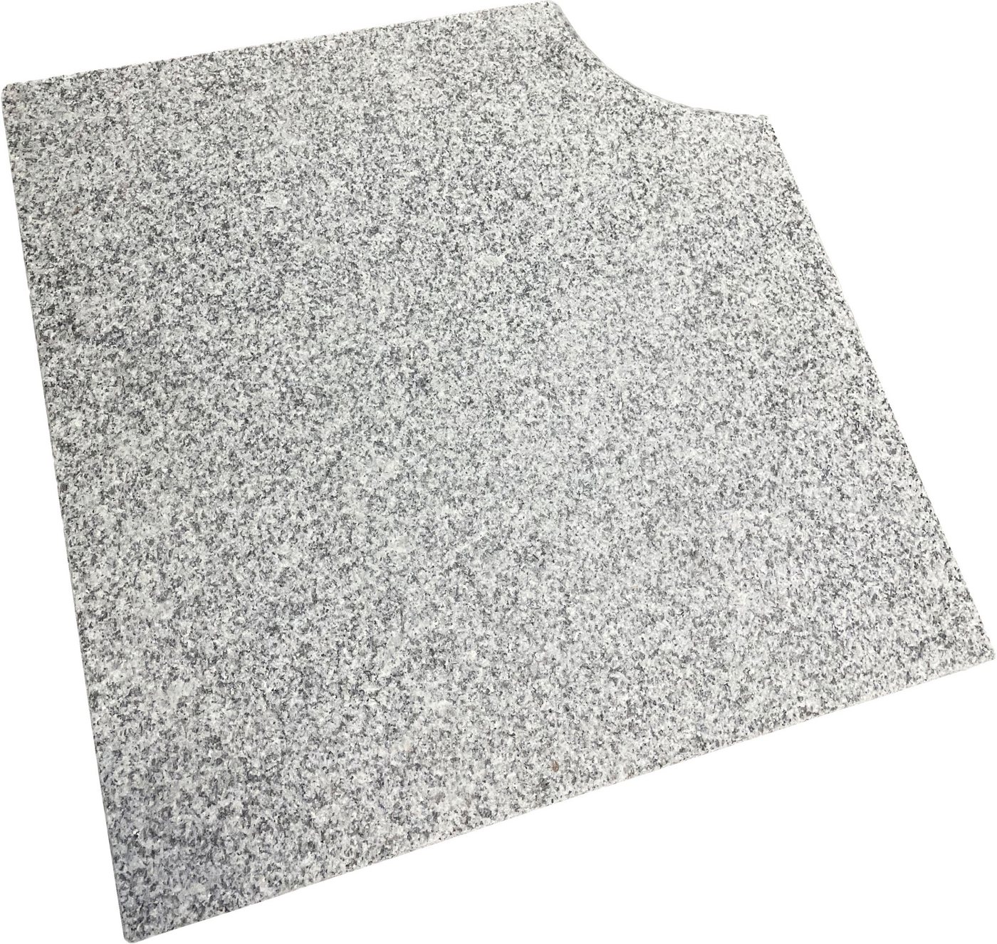 KWAD Beckenrandstein Cristal Grey (Set, 11 gerade Steine und 4 Ecksteine), Granitumrandung, 4,0 x 3,0 m von KWAD