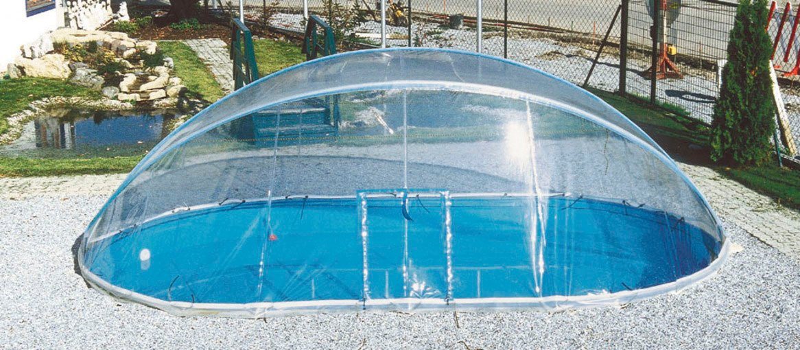 KWAD Poolverdeck Cabrio Dome für ovale Pools mit breitem Handlauf, in verschiedenen Größen KWAD Poolverdeck Cabrio Dome für ovale Pools mit breitem Handlauf, in verschiedenen Größen von Kwad