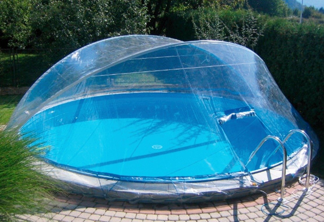 KWAD Poolverdeck Cabrio Dome, ØxH: 370x145 cm von KWAD