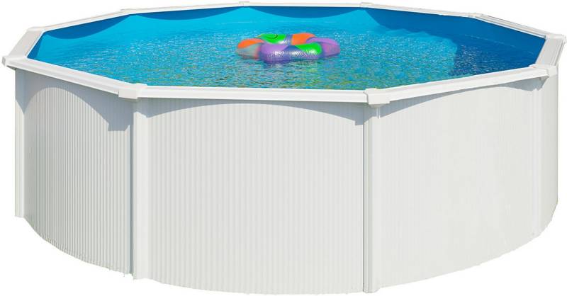 KWAD Rundpool Green line Evolution (Komplett-Set, 10-tlg), 5,5x1,32 weiß Folie in blau, sand oder grau erhältlich von KWAD