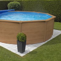 KWAD Stahlwand-Pool »Supreme Set«, 4,6x1,32 m - braun von KWAD