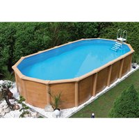 KWAD Stahlwand-Pool »Supreme Set«, 6,1x3,7x1,32 m - braun von KWAD
