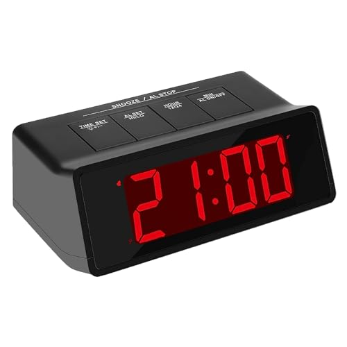 KWANWA Digitaler Wecker mit 110dB Extra-Lautem Alarm • Helligkeit einstellbar • Snooze-Funktion • Große LED-Anzeige & Tasten • 12/24h Format • Batteriebetrieb • Grünes Display • Ideal für Senioren KWANWA Digitaler Wecker mit 110dB Extra-Lautem Alarm • Helligkeit einstellbar • Snooze-Funktion • Große LED-Anzeige & Tasten • 12/24h Format • Batteriebetrieb • Grünes Display • Ideal für Senioren von KWANWA