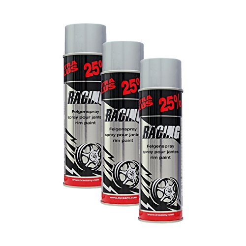 3X KWASNY 288 937 Auto-K Racing Felgenspray Silber 500ml von KWASNY SET