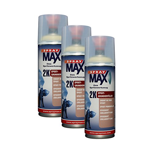 3x Kwasny SprayMax 2K Grundierfüller Spray 400 ml 680032 von KWASNY SET
