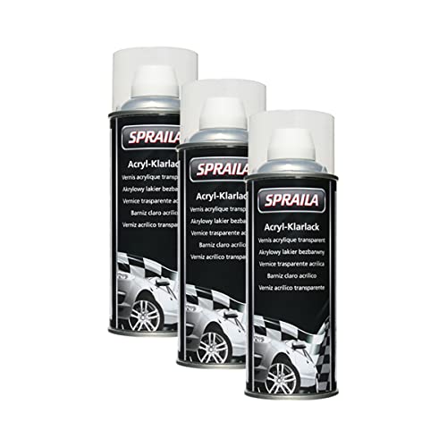 KWASNY Klarlack 2K Lackspray 400Ml Spraydose Autolack Sprühlack 300 017 Spraila 3X von KWASNY SET