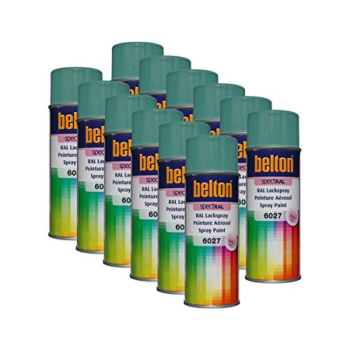12x KWASNY 324 121 BELTON SPECTRAL Lackspray RAL 6027 lichtgrün hochglanz 400ml von KWASNY_bundle