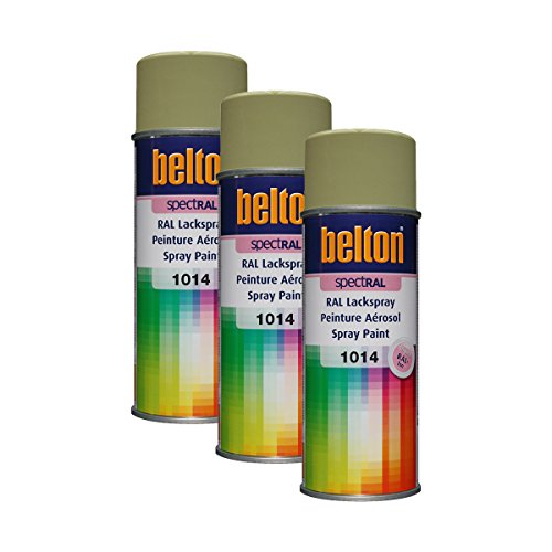 3x KWASNY 324 012 BELTON SPECTRAL Lackspray RAL 1014 elfenbein hochglanz 400ml von KWASNY_bundle
