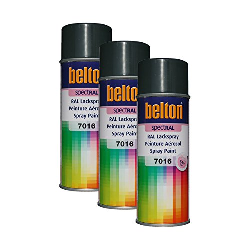3x KWASNY 324 141 BELTON SPECTRAL Lackspray RAL 7016 anthrazitgrau hochgl. 400ml von KWASNY_bundle